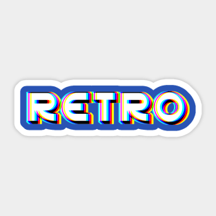 Retro Glitch Sticker